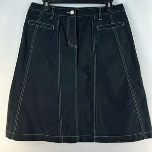 Telluride Clothing Co. Black Brushed Cotton Skirt, 8